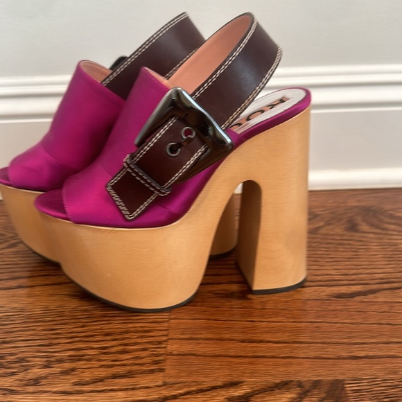 Rochas Platform Sandals Size 36 - Picture 3 of 6